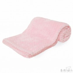Pink waffle blanket