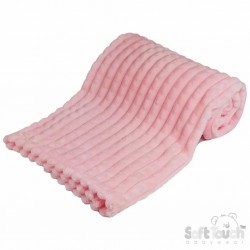 Pink Wafer waffle blanket