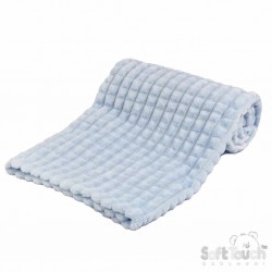 Blue Wafer waffle blanket