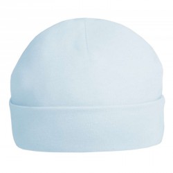 BLUE COTTON HAT, 0-3M