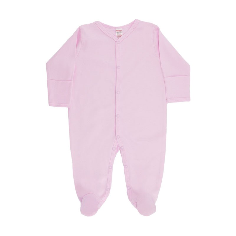 COTTON SLEEPSUIT, PINK