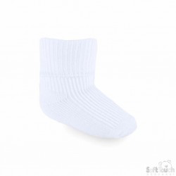 White baby socks 0-3m