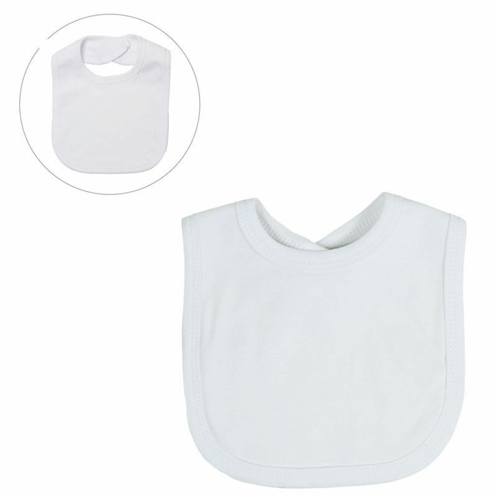 White Velcro Bib