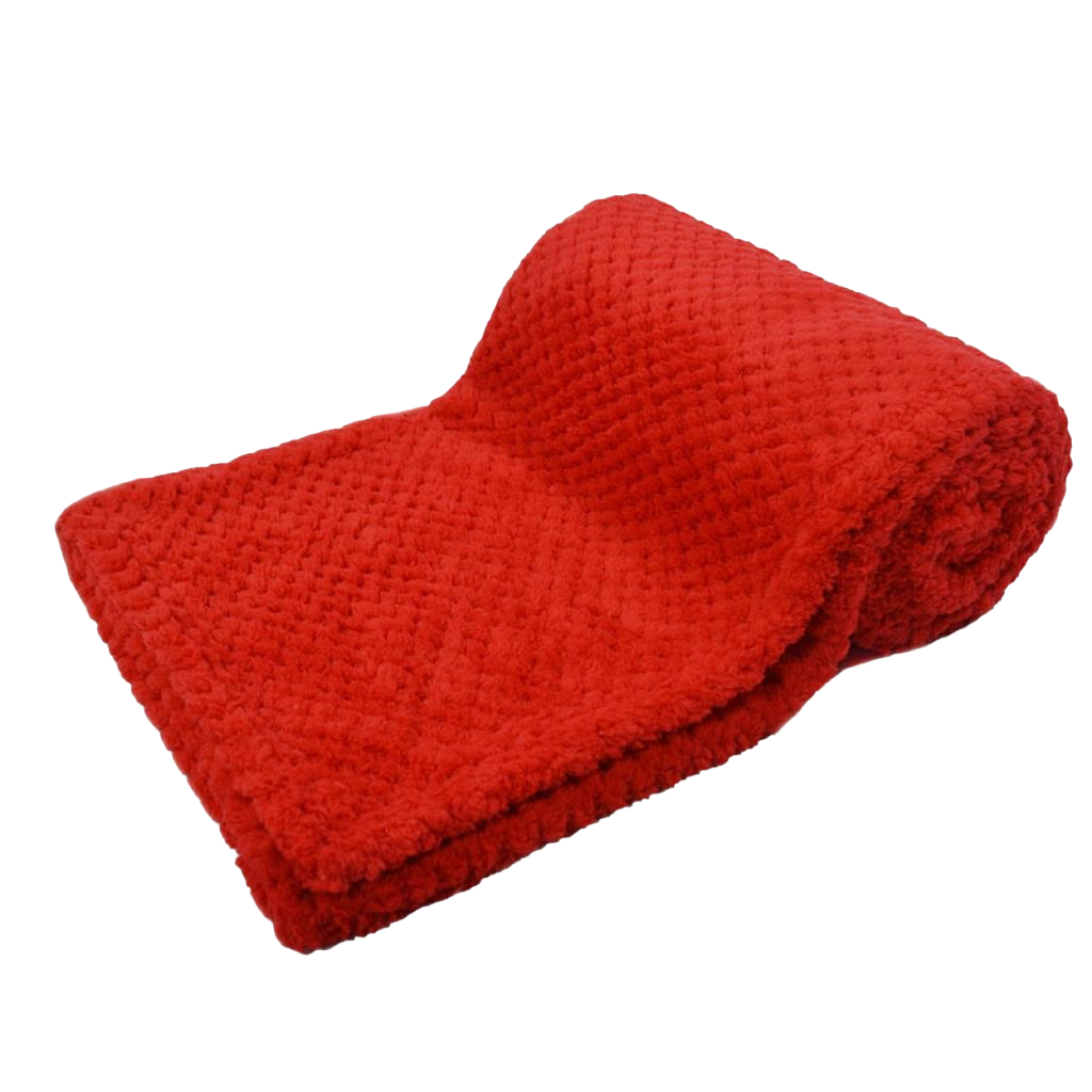 Red Waffle Blanket