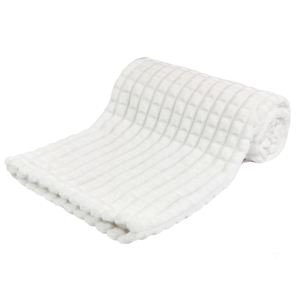 White Wafer Waffle Blanket