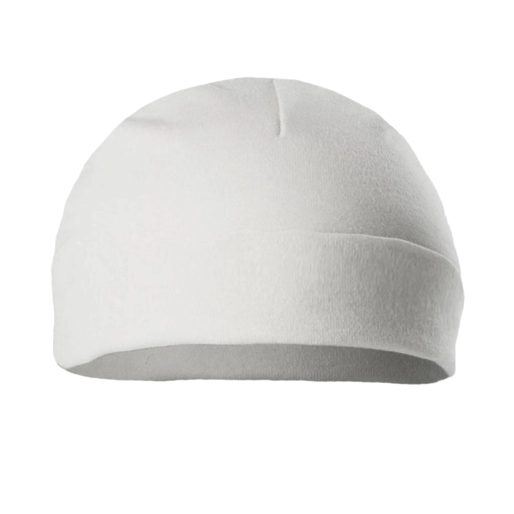 White Cotton Hat 0-3m
